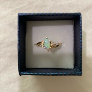 Elegant Gold Opal Ring